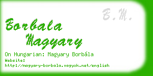 borbala magyary business card