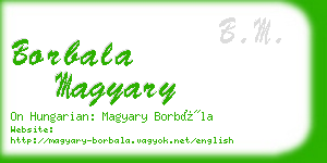 borbala magyary business card